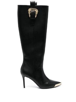 Versace Jeans Couture Pointed Cap Toe Stiletto Ankle Boots on 